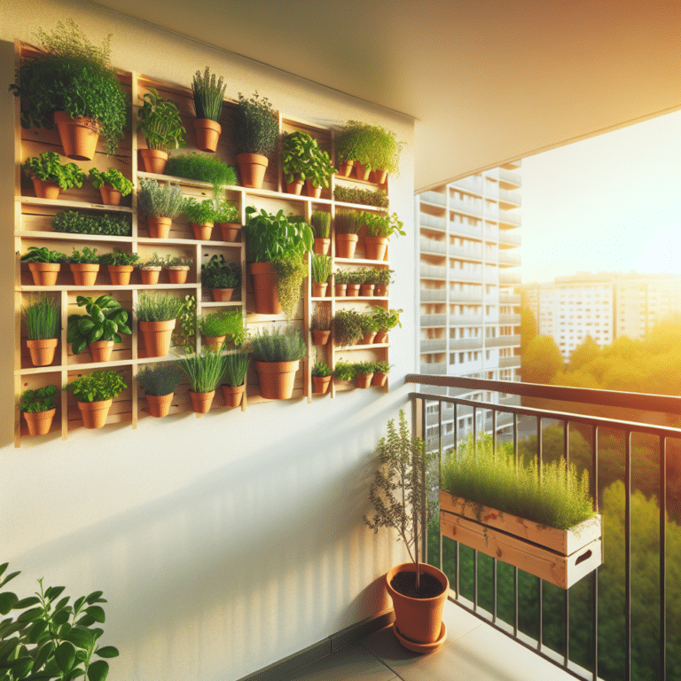 Small Apartment Herb Wall DIY