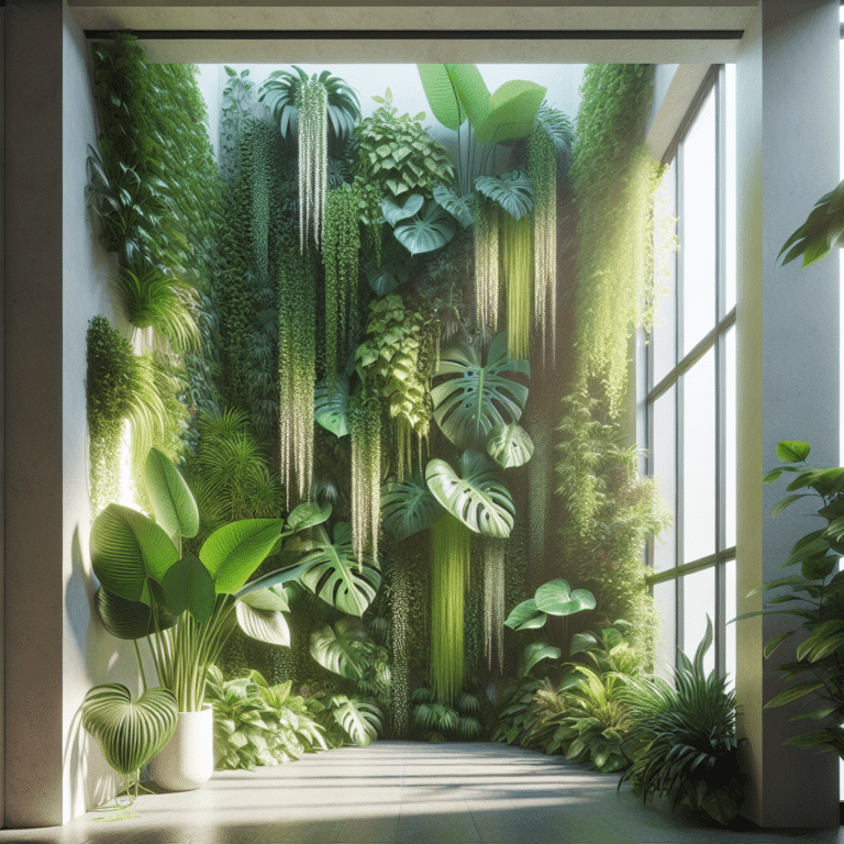 Tropical Plants for Indoor Vertical Gardening