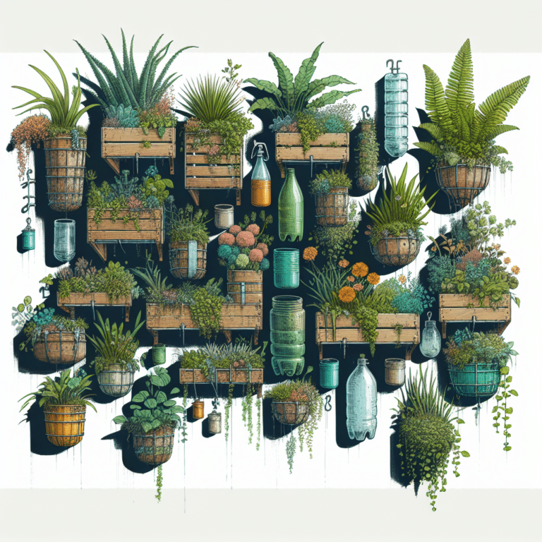 Upcycled Materials for Vertical Gardens