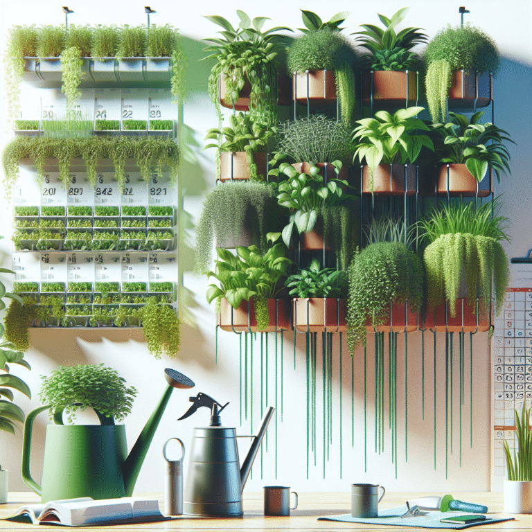 Indoor Vertical Gardening: Exploring Watering Schedules for Optimal Growth